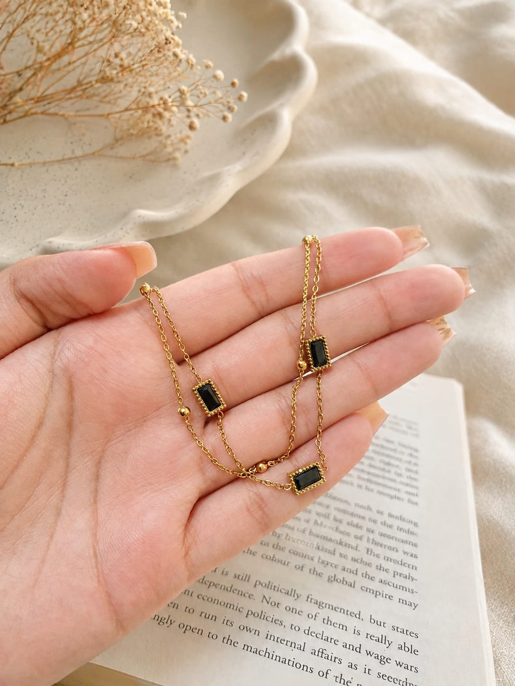 Black Stone Bracelet