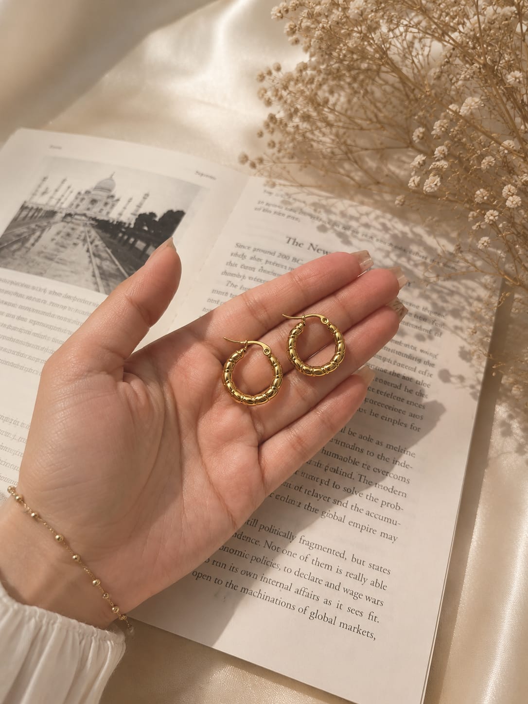 Golden Hoop Earrings