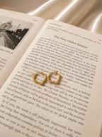 Heart Gold Hoops