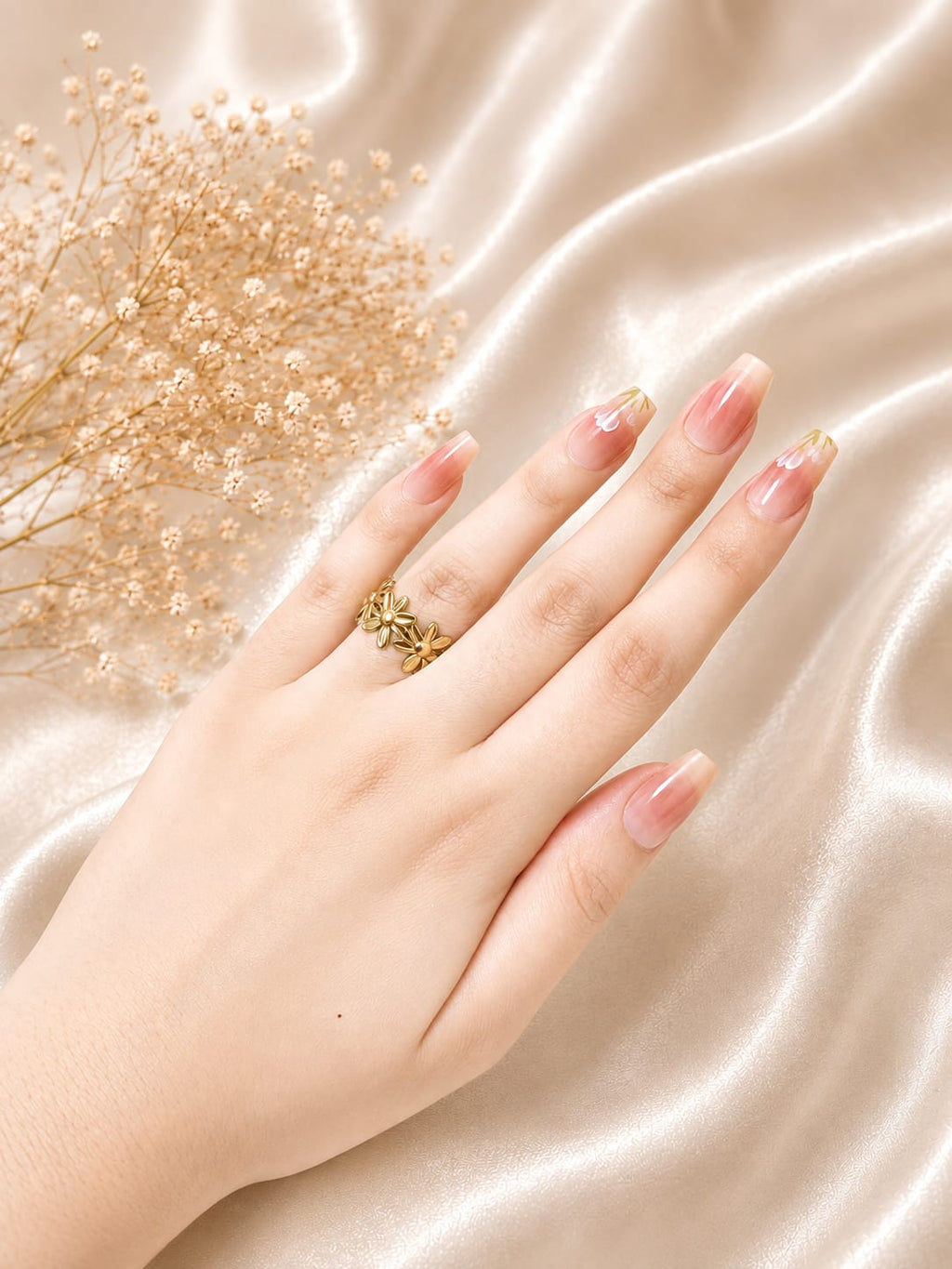 Golden Blossom Ring