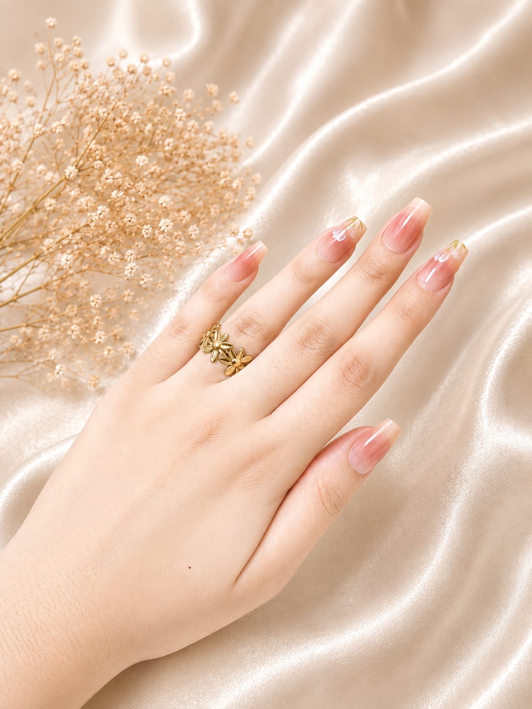 Golden Blossom Ring