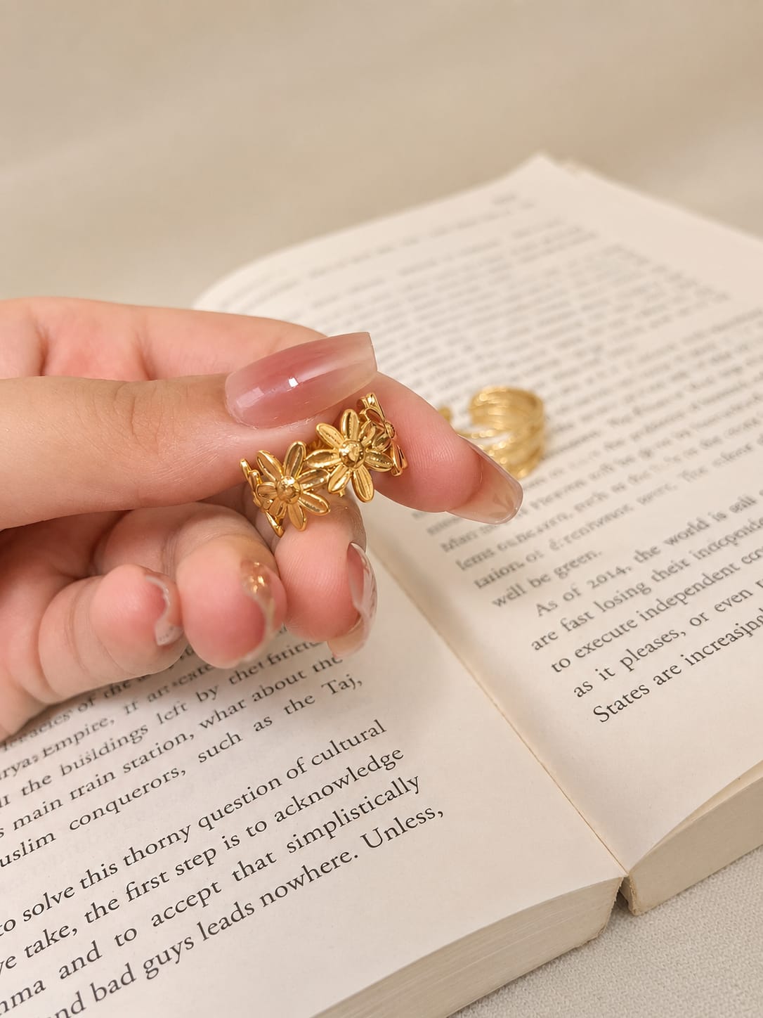 Golden Blossom Ring